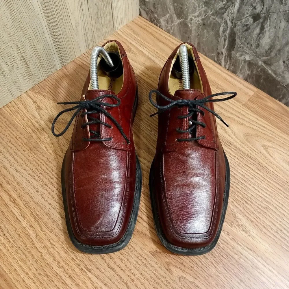 Duchini Mens Derby Shoes EU 41 U.S. Sz 8‎ Mens Brown Lace Up Leather